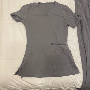 Gray Jaanuu Scrub Set